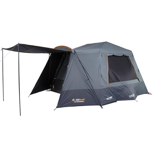 Oztrail Fast Frame Blockout Six Person Tent has a single room footprint for couples or smaller families. Fast Frame set up in minutes.