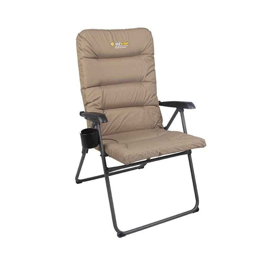 OZtrail Coolum 5 Pos Padded Chair for Ultimate Comfort and Support