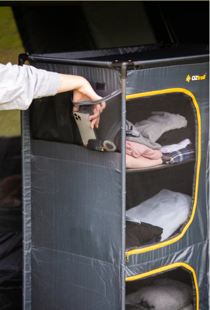 OZtrail Camp Cupboard - 5 Shelf Camp Storage Solution