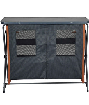 OZtrail Deluxe Folding 3 Shelf Double Cupboard