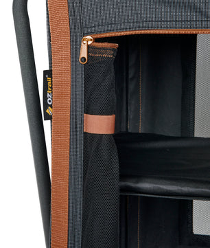 OZtrail Deluxe Folding 3 Shelf Double Cupboard