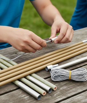 Oztrail Duraplus 8.5mm Fibreglass Tent Pole Kit