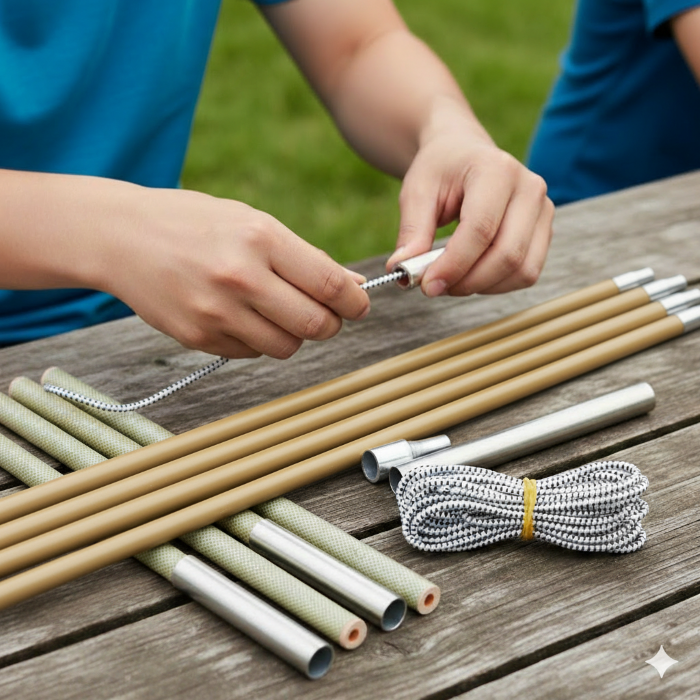 Oztrail Duraplus 8.5mm Fibreglass Tent Pole Kit