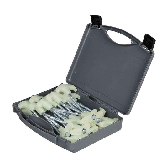 OZtrail Tent Peg Screw-In Set - 25 Piece Glow In The Dark