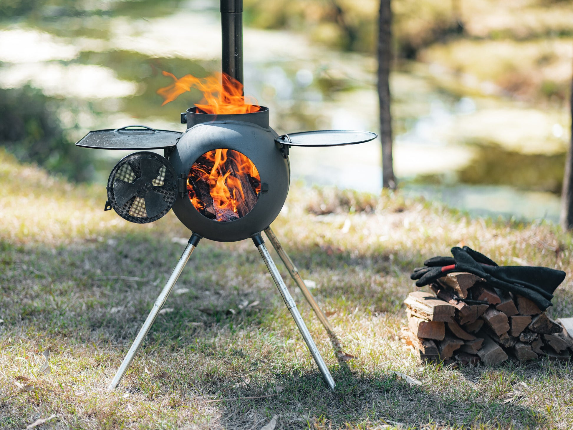 OZtrail OZpig Portable Wood Fire Stove