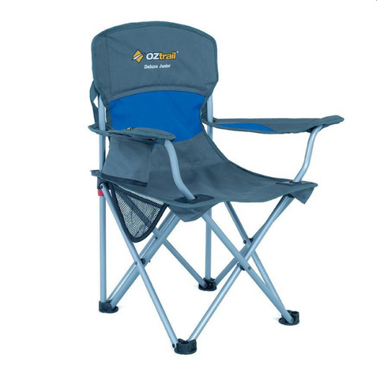OZtrail Deluxe Junior Chair - Blue - Oztrail Online Store