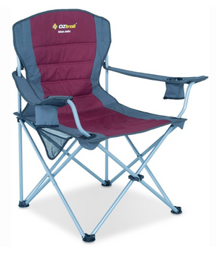 Deluxe Jumbo Arm Chair Maroon - Oztrail Online Store