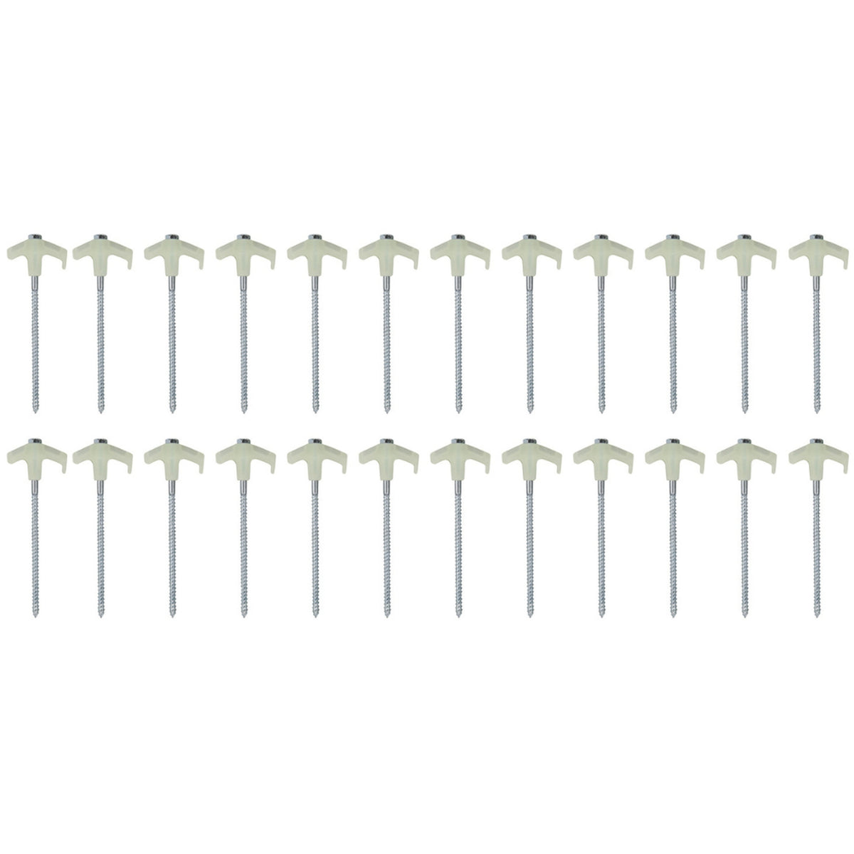 OZtrail Tent Peg Screw-In Set - 25 Piece Glow In The Dark