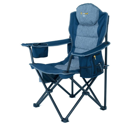 OZtrail Big Boy Arm Chair 220Kg Blue