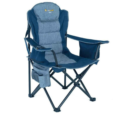 OZtrail Big Boy Arm Chair 220Kg Blue
