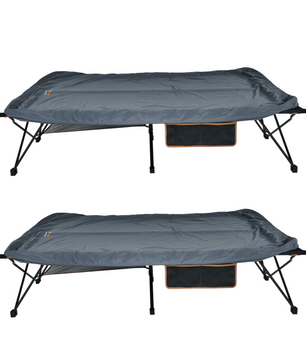 Oztrail Anywhere Bed Deluxe Queen – 240KG (120KG Per Side) Combo