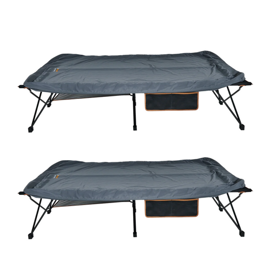 Oztrail Anywhere Bed Deluxe Queen – 240KG (120KG Per Side) Combo