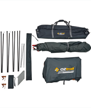 OZtrail Fast Frame Tent - BlockOut Lumos 4P Tent for Ultimate Camping Comfort