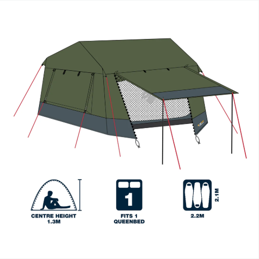 OZtrail Fast Frame Tent - 3-Person Capacity for Quick Setup and Comfort