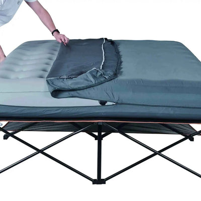 Oztrail Anywhere Bed Deluxe Queen – 240KG (120KG Per Side) Combo