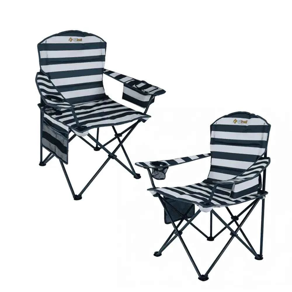 OZtrail Getaway Chair Stripe Bundle