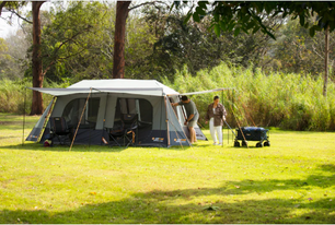 Oztrail Fast Frame Headland Tent - Spacious 10-Person, 2-Room Design