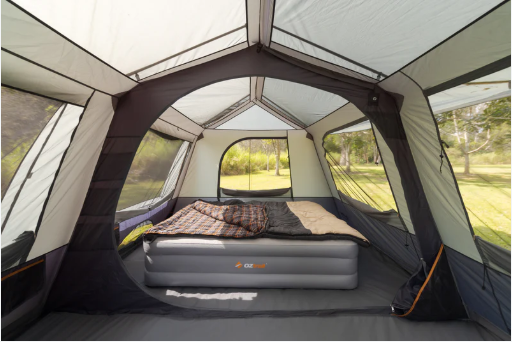 Oztrail Fast Frame Headland Tent - Spacious 10-Person, 2-Room Design
