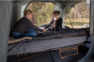 Oztrail Anywhere Bed Deluxe Queen – 240KG (120KG Per Side)