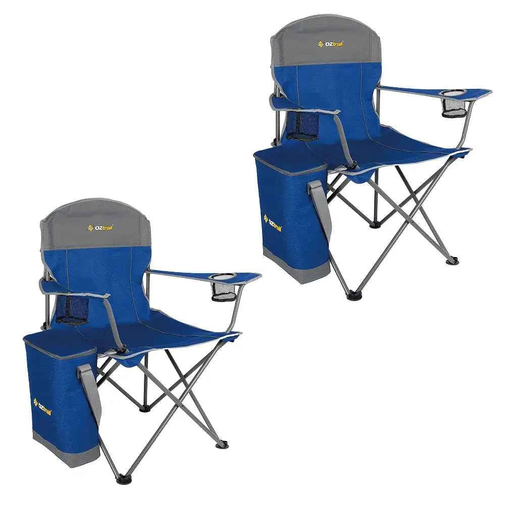 OZtrail Side Chiller Chair - Blue Combo