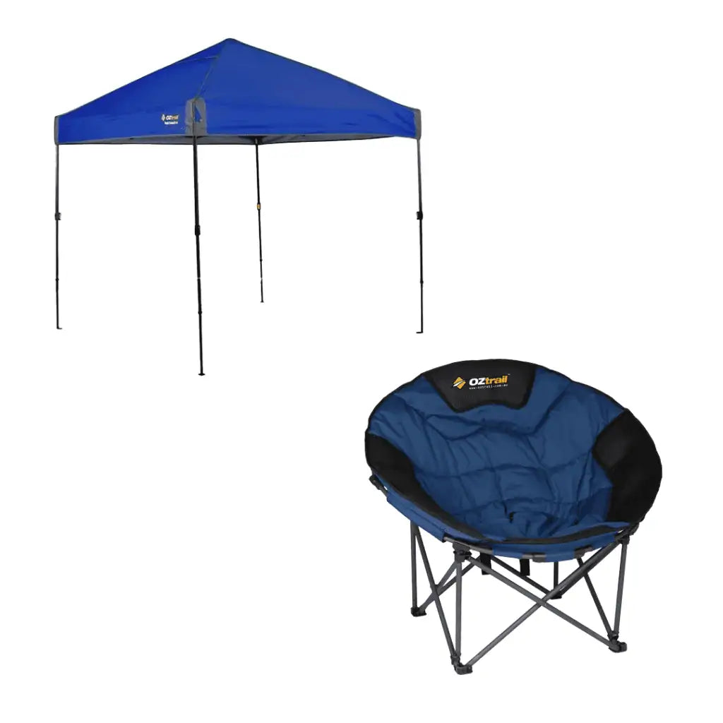 Oztrail Fiesta Combo – Pop-Up Gazebo and Camping Chair