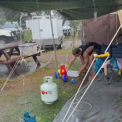 OZtrail Hydroflow Deluxe 3.0 Gazebo – Navy Blue