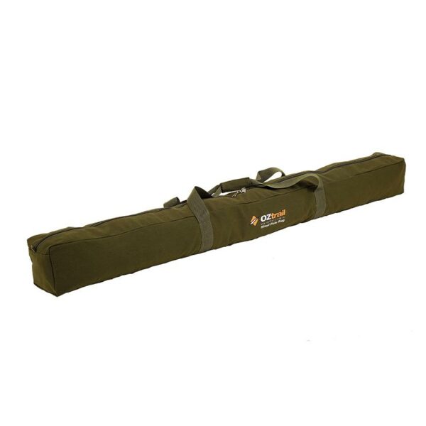Canvas Steel Pole Bag features a durable storage bag for steel awning, tent, tarp or gazebo poles - protects your poles & your other gear.